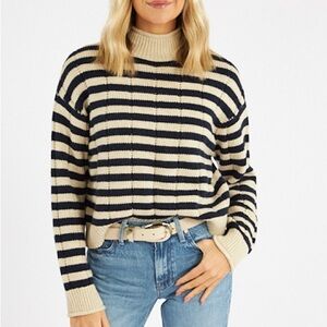 Rails Corrine Sweater Oat Navy Stripes